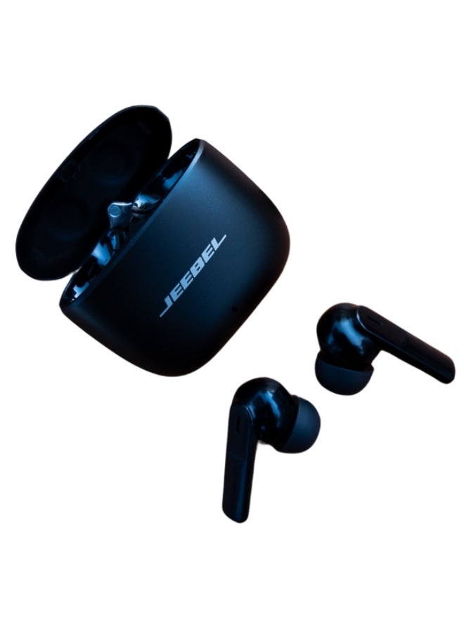 JEEBEL B355 Wireless Noise Cancelling Earphones TWS  , 20 Hours Battery Life, Black - Image 3